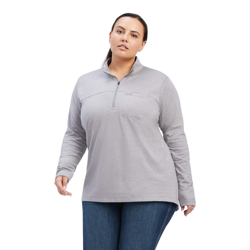 Rebar Foundation 1/4 Zip Shirt Front Plus