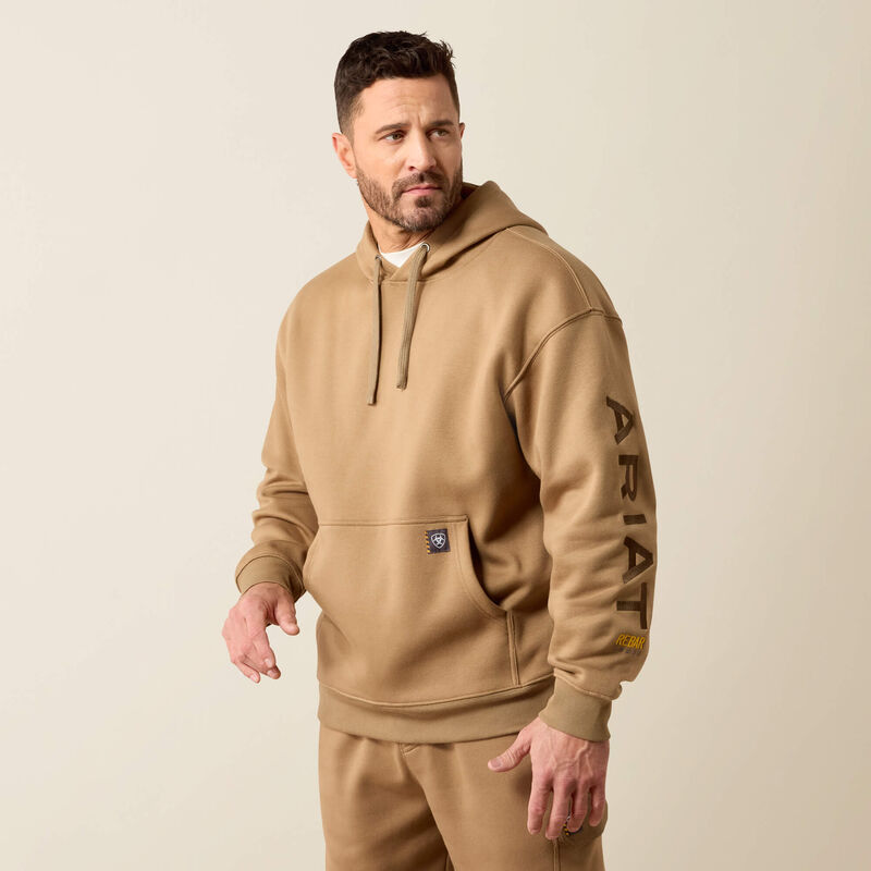 Rebar Workman Graphic Hoodie Front