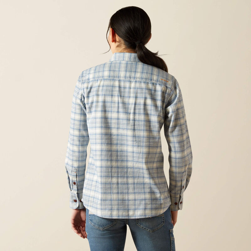 Rebar Flannel DuraStretch Work Shirt Back