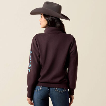 Foundation Logo 1/2 Zip Sweatshirt Back