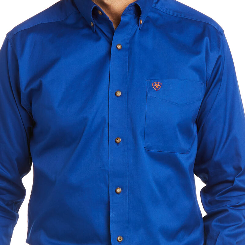 Solid Twill Fitted Shirt 01