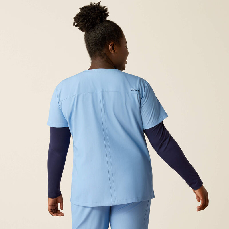 Clara 6 Pocket Scrub Top Back Plus