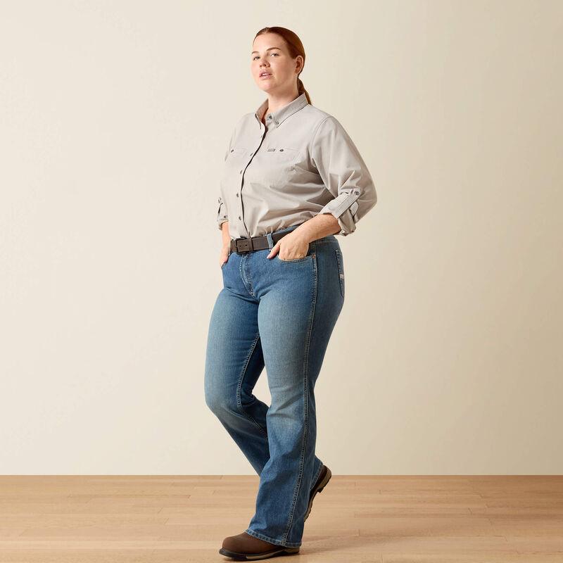 Rebar Made Tough 360 Airflow DuraStretch Work Shirt Full Plus