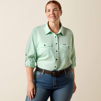 Rebar Made Tough VentTEK DuraStretch Work Shirt Front Plus