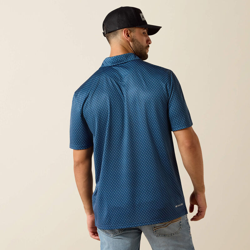 All Over Print Classic Fit Polo Back