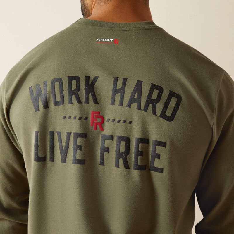FR Work Hard Live Free T-Shirt 01