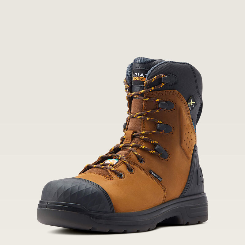 Turbo Outlaw 8" CSA MetGuard Waterproof Carbon Toe Work Boot 3-4 Front