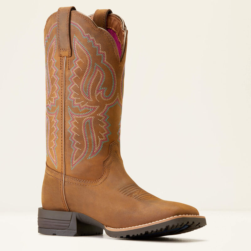 Hybrid Ranchwork Western Boot Medial