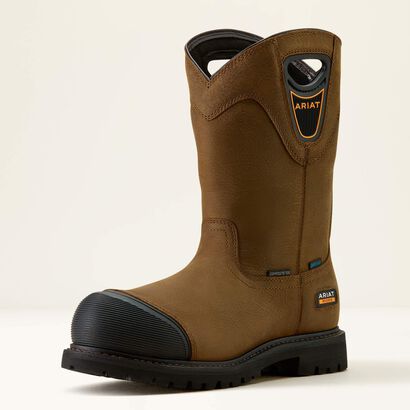 Longview Shock Shield Waterproof Composite Toe Work Boot 3-4 Front