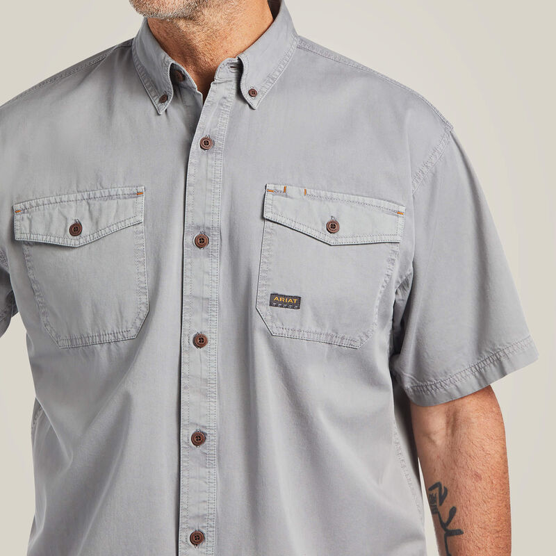 Rebar Washed Twill Work Shirt Image 4 of 3