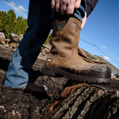Longview Shock Shield Waterproof Composite Toe Work Boot Lifestyle