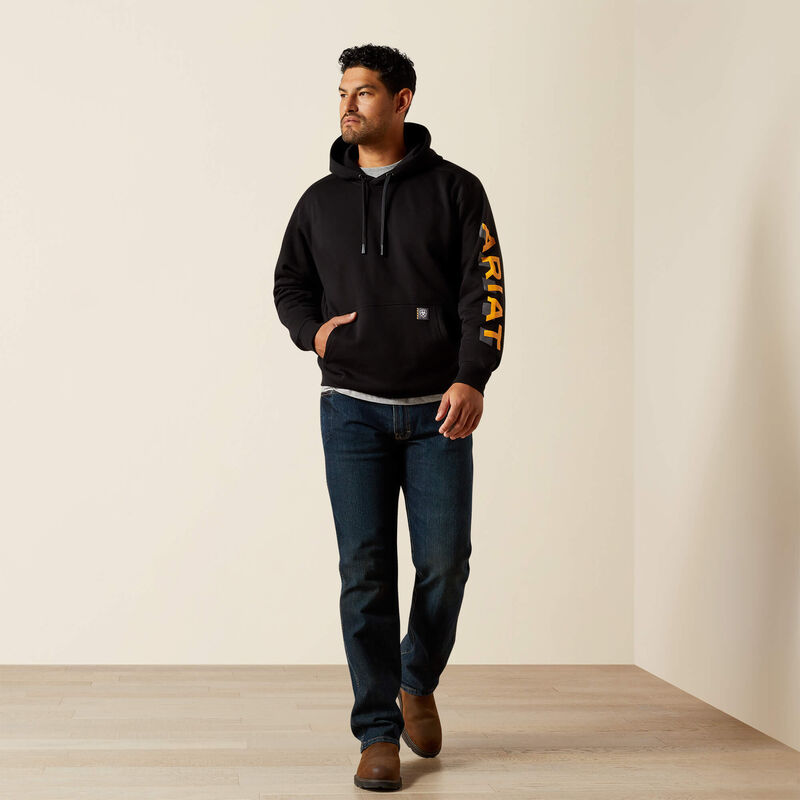 Rebar Lightweight Logo Hoodie Full