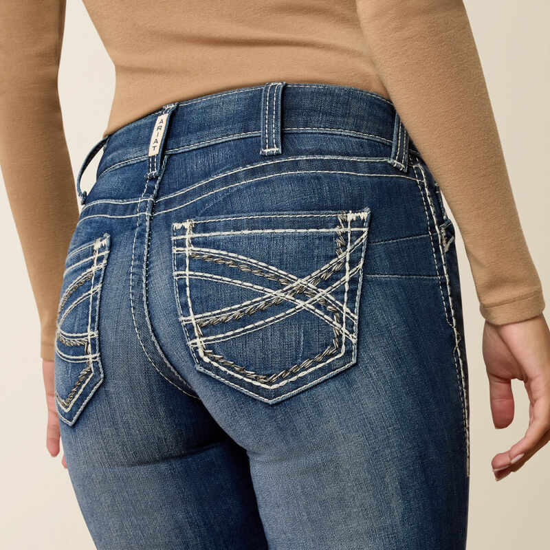 R.E.A.L. Mid Rise Stretch Entwined Boot Cut Jean 02