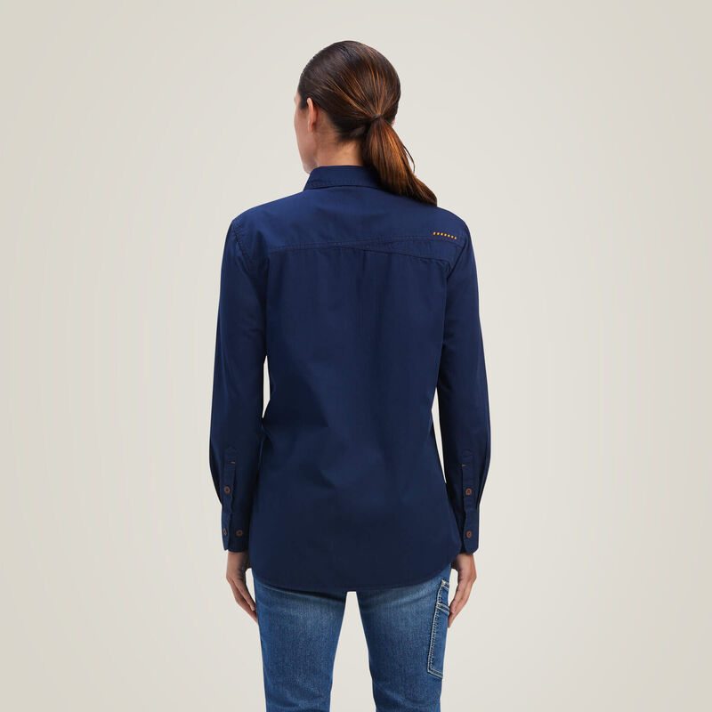 Rebar Washed Twill Work Shirt Back