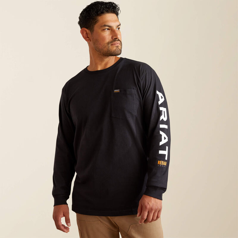 Rebar Cotton Strong Standard Logo Pocket T-Shirt Front