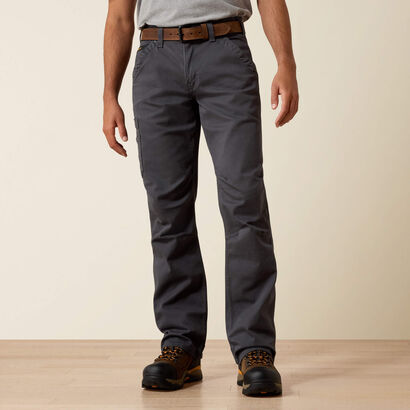 Rebar M4 Relaxed DuraStretch Washed Twill Dungaree Boot Cut Pant Front