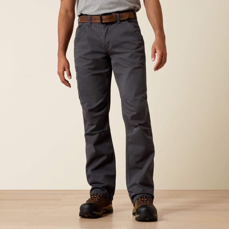 Rebar M4 Relaxed DuraStretch Washed Twill Dungaree Boot Cut Pant Image 1 of 6