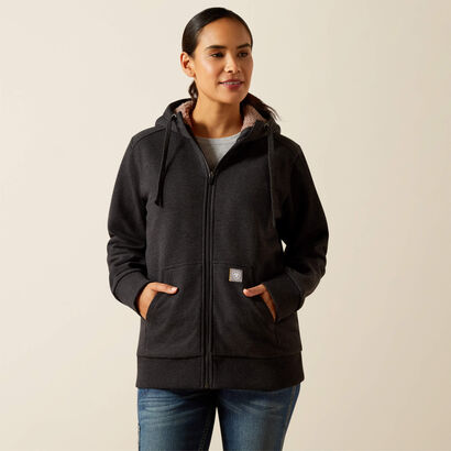 Rebar All-Weather Sherpa Full Zip Hoodie Front