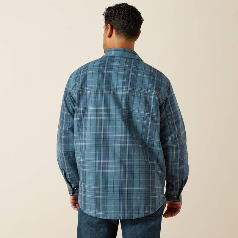 Rebar Flannel Insulated Shirt Jacket Back