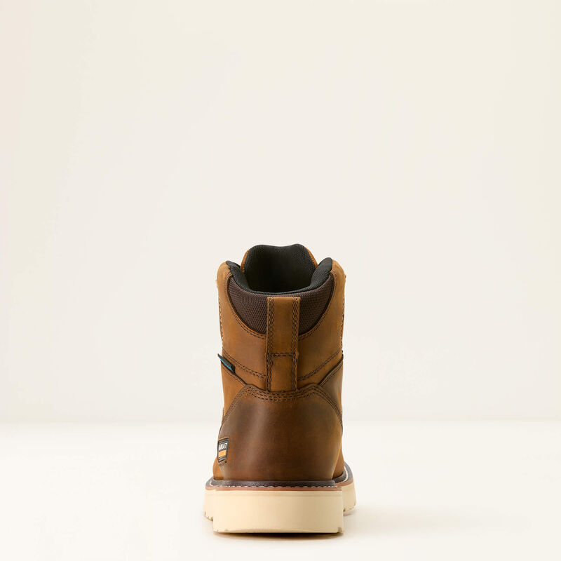 Rebar Wedge Moc Toe 6" Waterproof Work Boot Heel