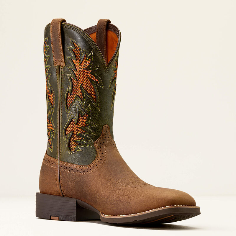 Sport Cool VentTEK Wide Square Toe Cowboy Boot Medial