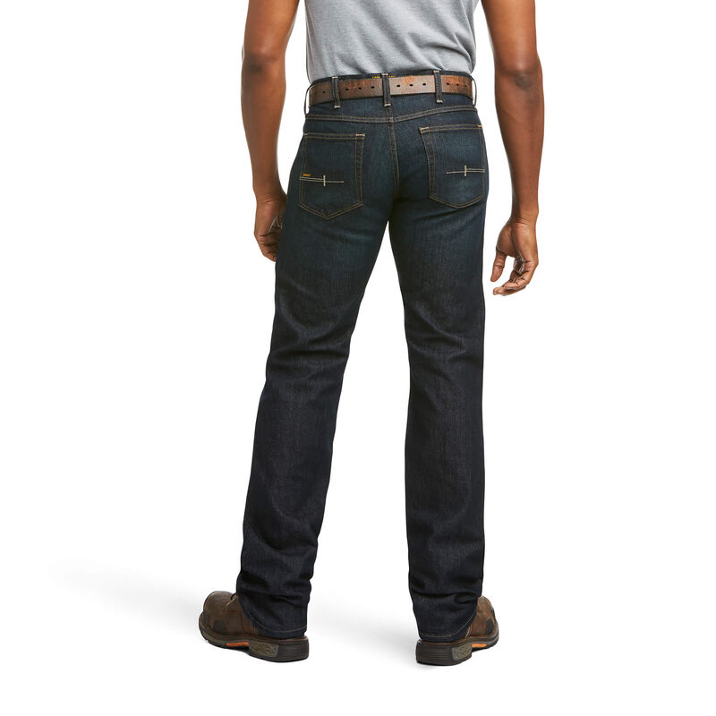 Rebar M5 Straight DuraStretch Basic Double Front Stackable Straight Leg Jean Back