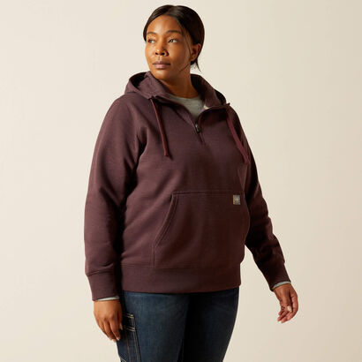 Rebar Skill Set 1/2 Zip Hoodie Front Plus