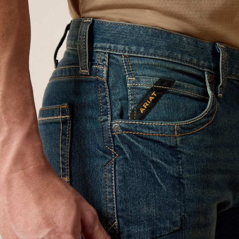 Rebar M5 Straight DuraStretch Edge Stackable Straight Leg Jean 01