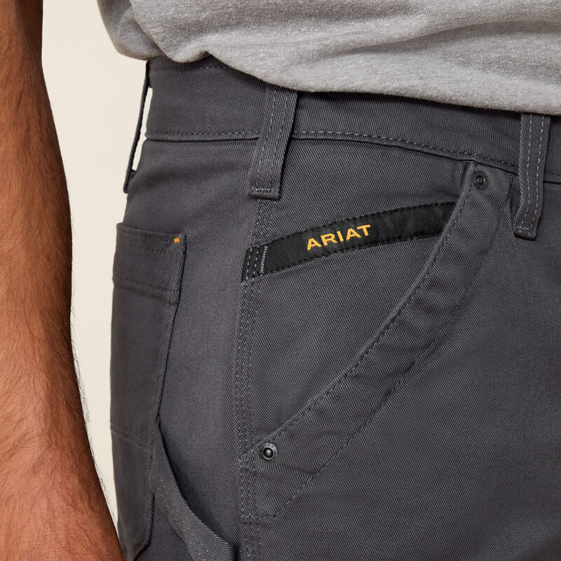 Rebar M4 Relaxed DuraStretch Washed Twill Dungaree Boot Cut Pant Image 5 of 6