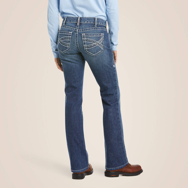 FR DuraStretch Entwined Boot Cut Jean Back