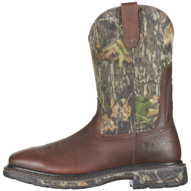 WorkHog Wide Square Toe Waterproof Steel Toe Work Boot Side