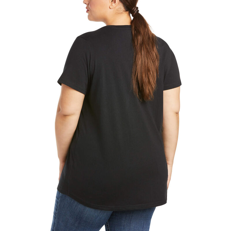 Rebar Cotton Strong V-Neck T-Shirt Back Plus