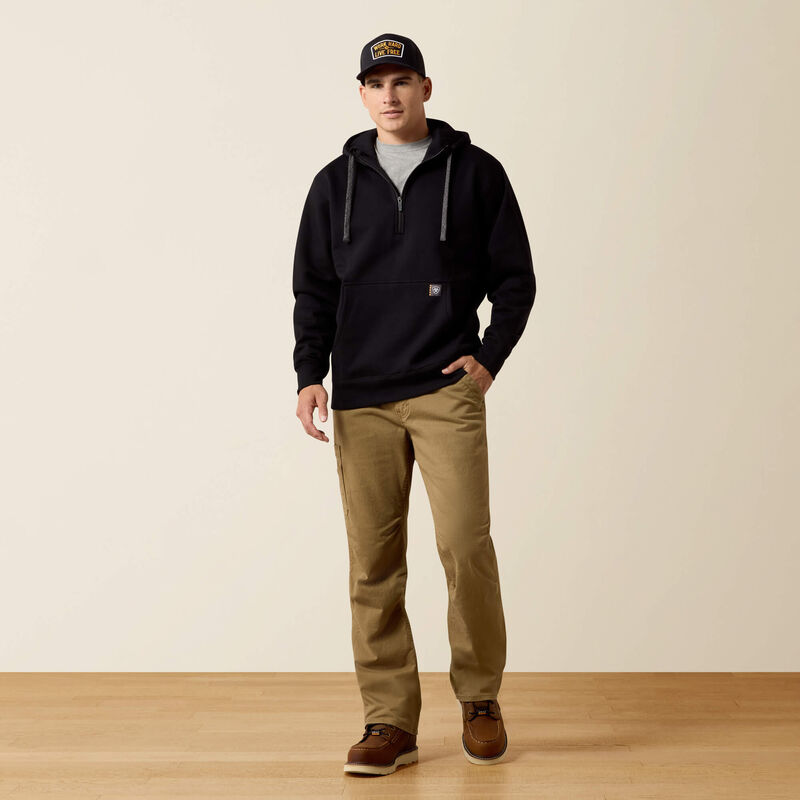 Rebar Workman 1/4 Zip Hoodie Full