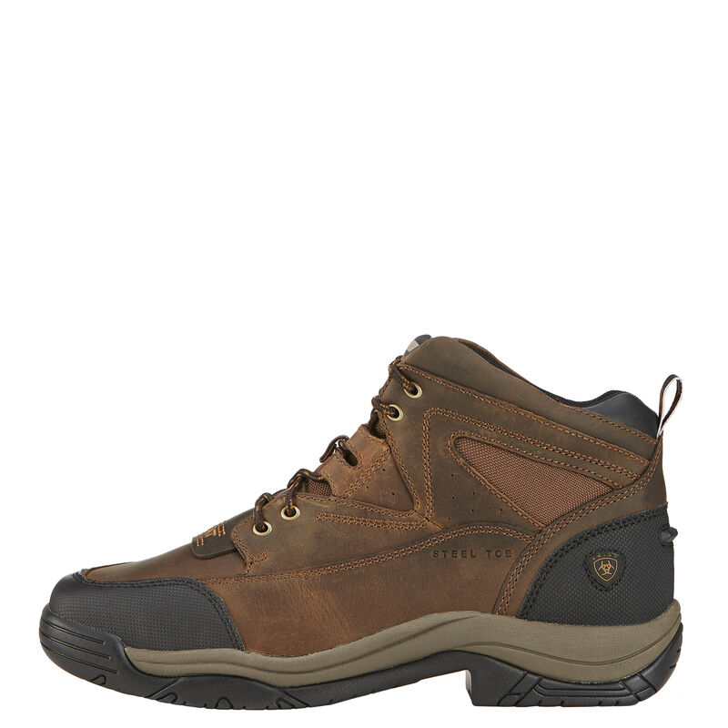 Terrain Wide Square Toe Steel Toe Work Boot Side