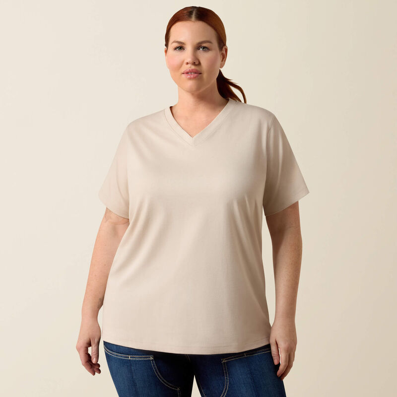 Rebar Cotton Strong Standard V-Neck T-Shirt Front Plus