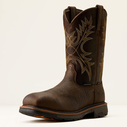 WorkHog Waterproof Composite Toe Work Boot 3-4 Front