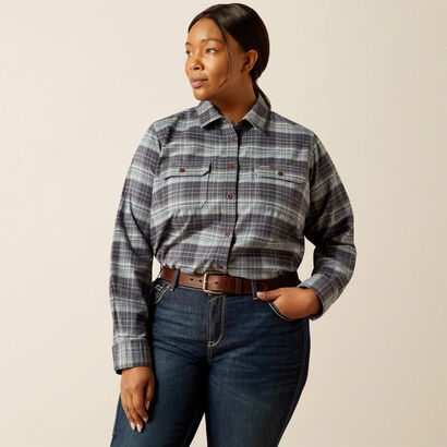 Rebar DuraStretch Flannel Tunic Front Plus