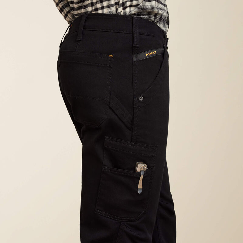 Rebar M4 Relaxed DuraStretch Washed Twill Dungaree Boot Cut Pant 01