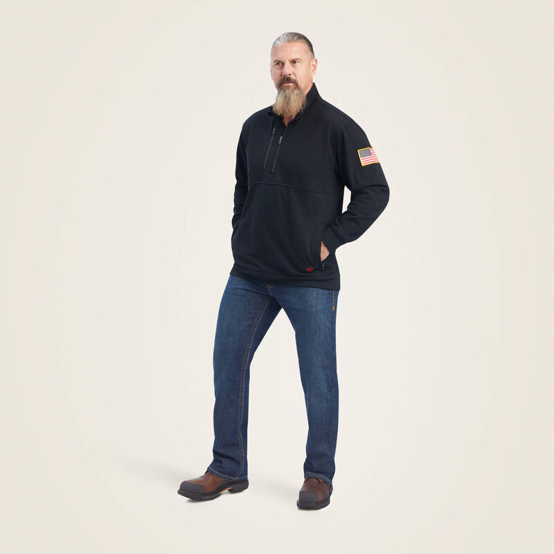 FR Durastrech Fleece 1/2 Zip Job Shirt Full