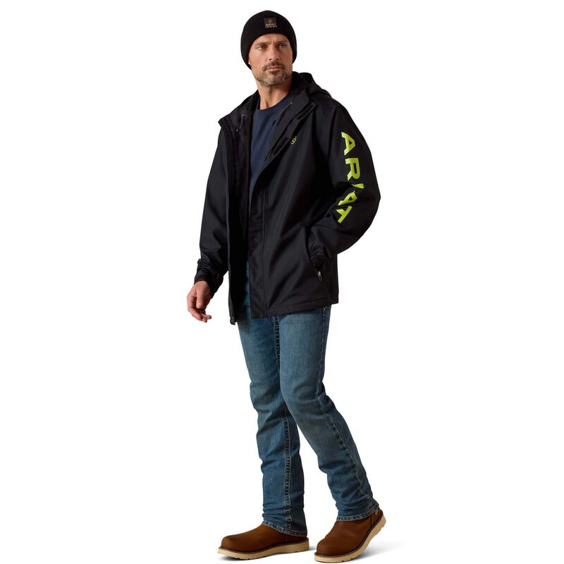 Rebar Stormshell Logo Waterproof Jacket Full