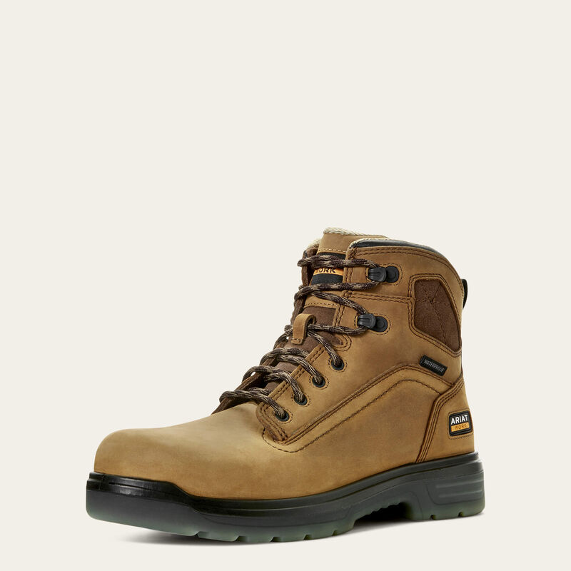 Turbo 6" Waterproof Work Boot 3-4 Front