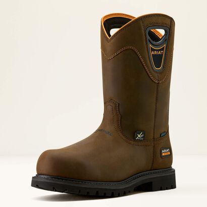 Longview Shock Shield MetGuard Waterproof Composite Toe Work Boot 3-4 Front