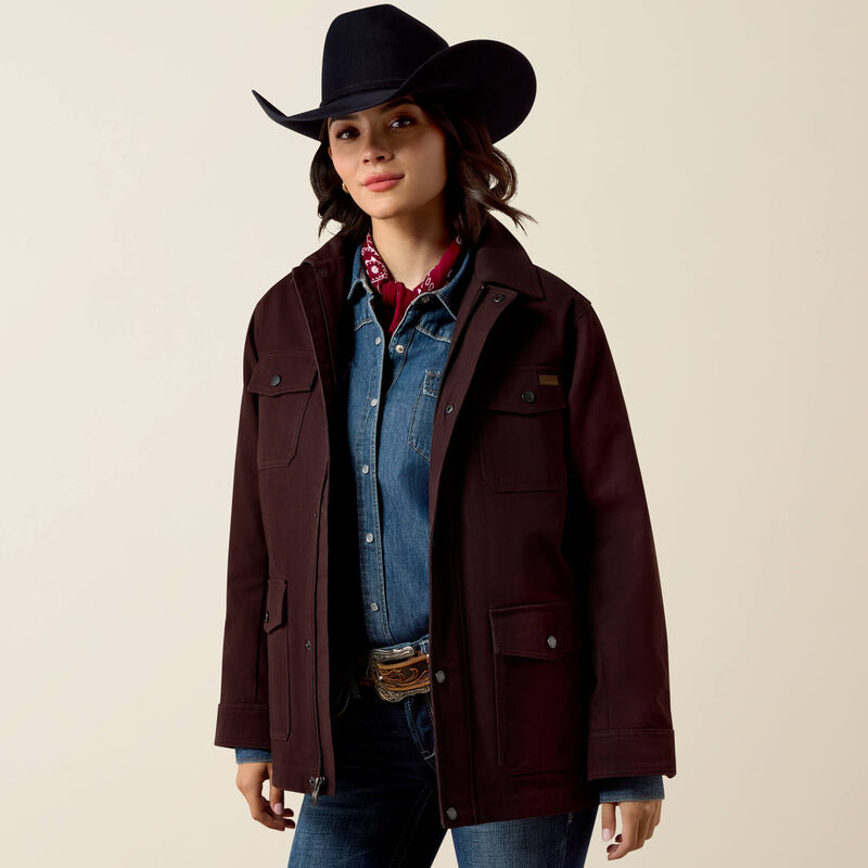 Western Canvas Chore Jacket Front
