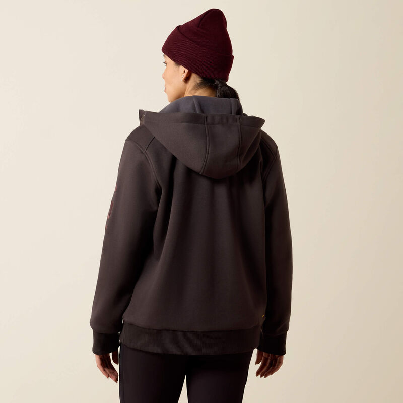 Rebar All-Weather Full Zip Hoodie Back
