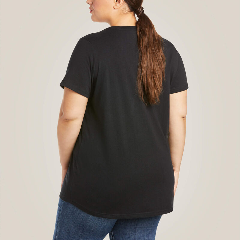 Rebar Cotton Strong V-Neck T-Shirt Back Plus