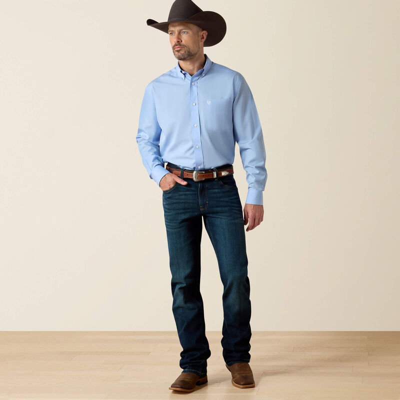 Wrinkle Free Solid Classic Fit Shirt Full