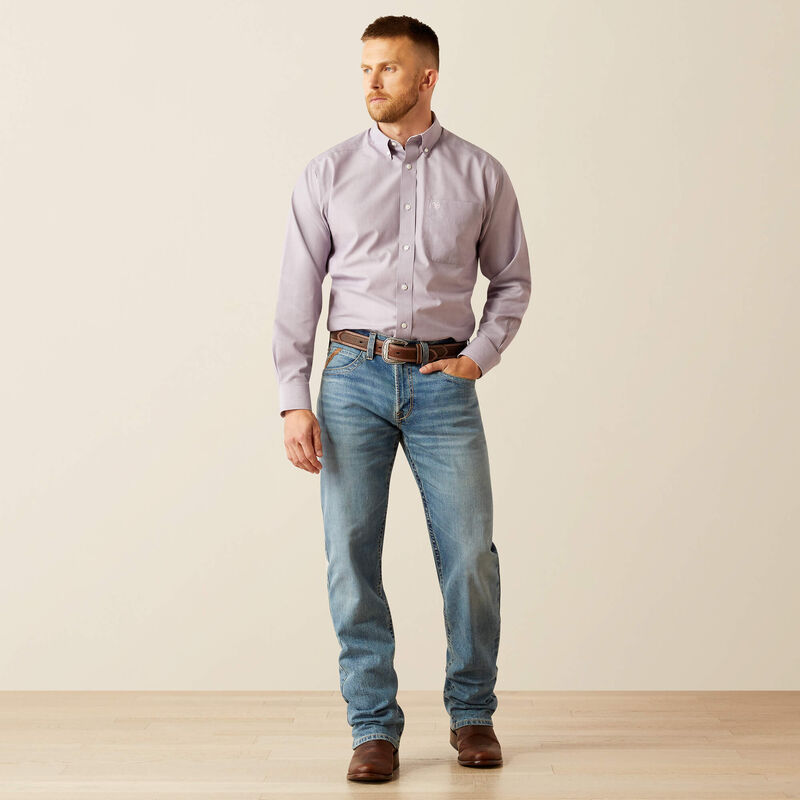 Wrinkle Free Solid Classic Fit Shirt Full