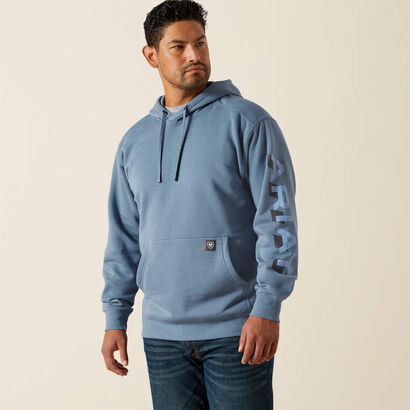 Rebar Lightweight Logo Hoodie Front