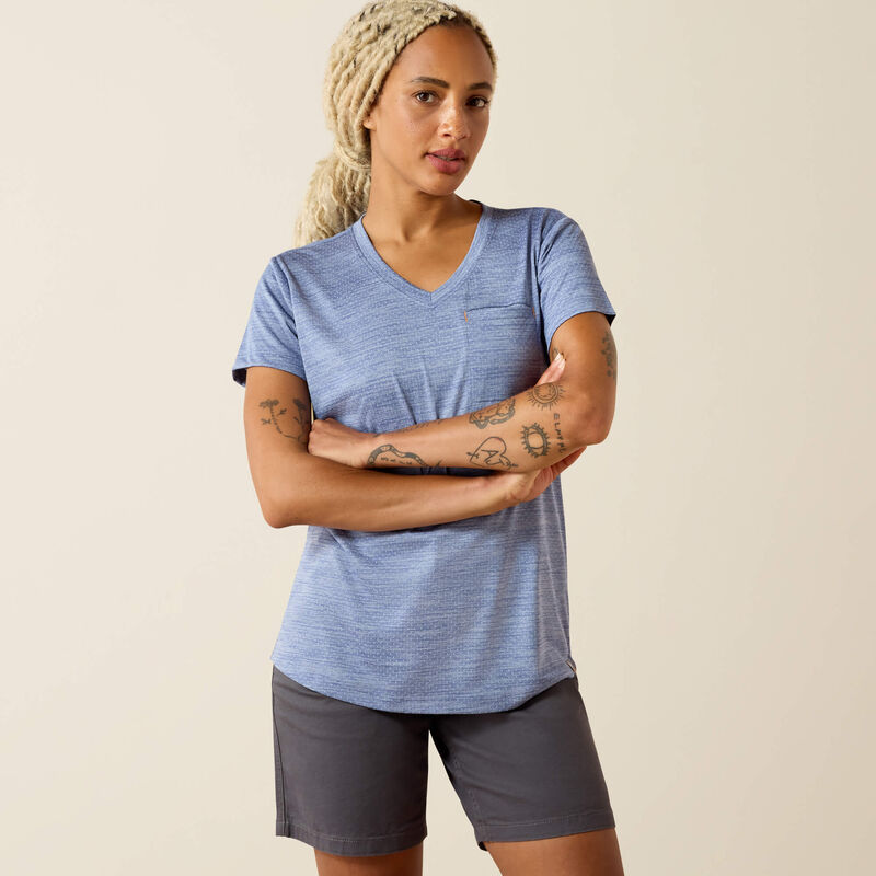 Rebar Evolution Mother V-Neck T-Shirt Back