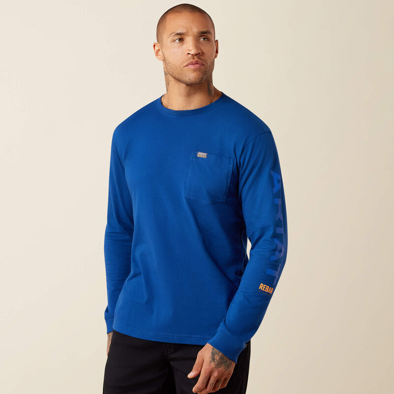 Rebar Cotton Strong Standard Logo Pocket T-Shirt Front